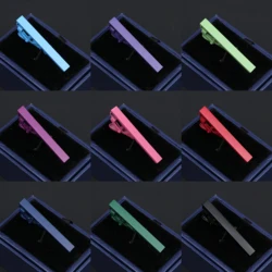 4.5cm Tie Clip For Men Classic Candy Colorful Tie Clip For Men Wedding Party Business Office Clasp Suit Accessories