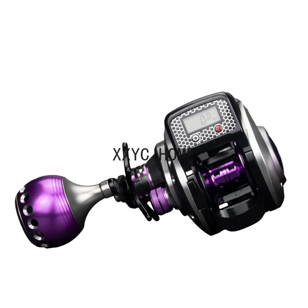 New Electronic Digital Display Lure Fishing Reel Metal Rocker Baitcasting Reel 6.3:1 High Speed for Carp Sea Fishing Accessories