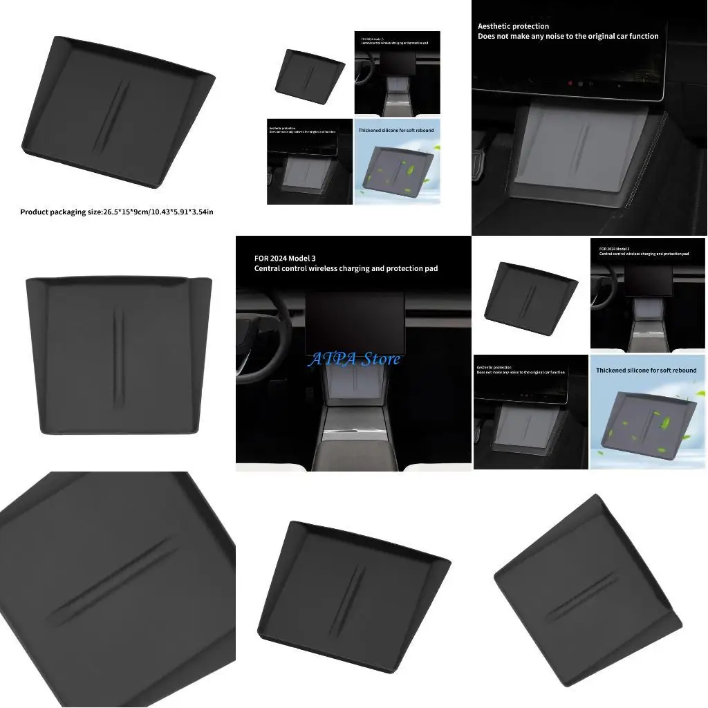 

U13C Silicone Mat Center Console Wireless Charging Cushion Pad fitting for