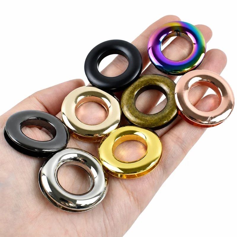 

20/50/100Pcs 10-25mm Metal Eyelet Buckles O Ring Screw Grommet Clasp for Bag Handbag Chain Strap Leather Craft Hardware DIY Kits