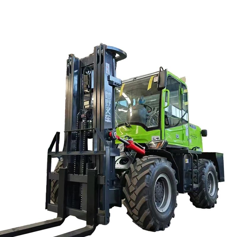 Factory Large Four-Wheel Drive Off-Road Forklift 3.5ton 4x4 Diesel Forklift