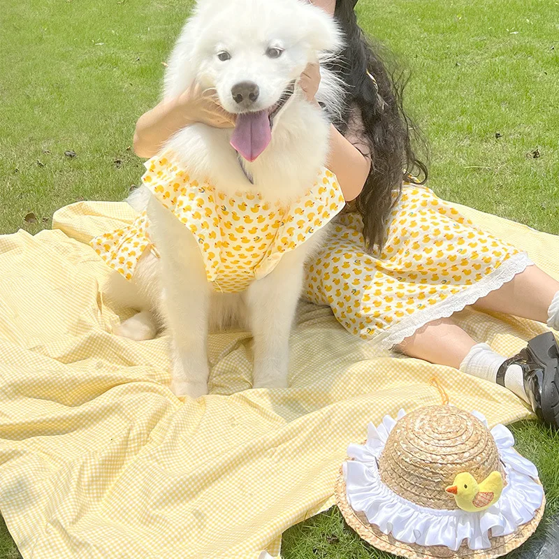 

Satsuma Clothes Large Dogs Super Cute Clothes Alaska Golden Hair Satsuma Rabb Anti-fall Clothes