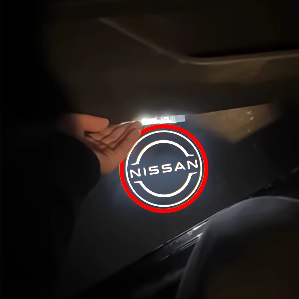 LED Car Door HD Laser Welcome Courtesy Lamp Ghost Shadow Projector Light For Nissan Nismo New Teana Maxima Altima Amadar Titan