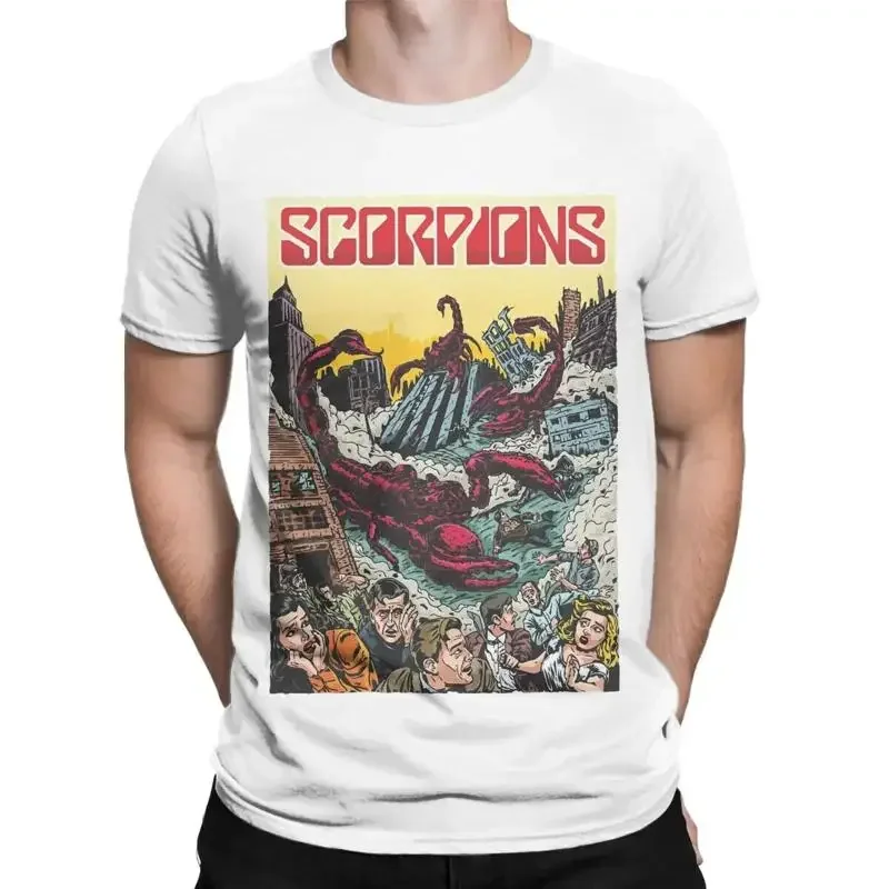 New Arrival 'S Scorpions Band Rock T Shirt Outfits 100 Cotton Tops