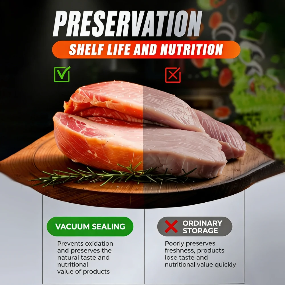 

NEW Vacuum Sealer Portable Kitchen Food Saver Machine Household Home Touch Button Vacuum Packaging Machine Food Sealing