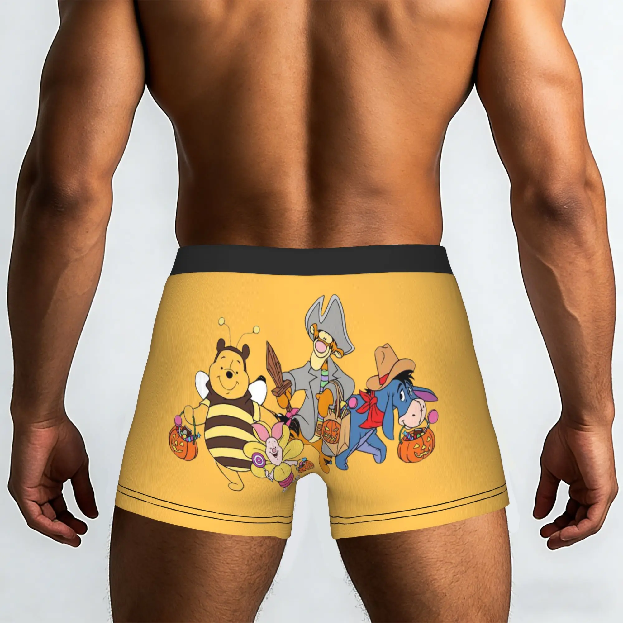 Custom My Friends Cartoon T-Tigger Pooh Boxers Shorts Men's  Briefs Underwear Cool Underpants