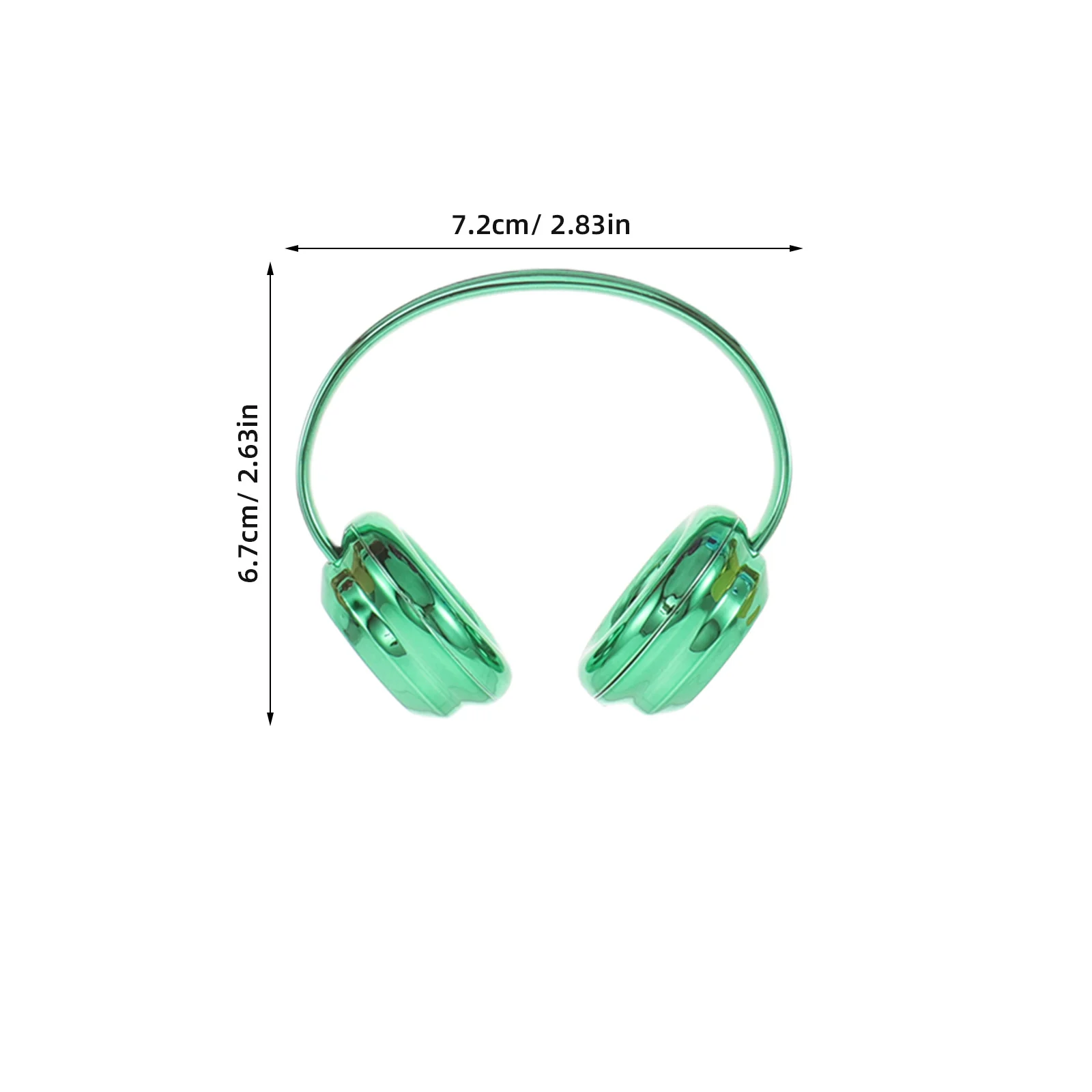 6 pezzi di cuffie in miniatura ad alta simulazione 17 cm/7 pollici in plastica colorata per accessori decorativi per case delle bambole