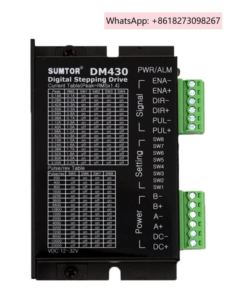 

42-ступенчатый драйвер двигателя DM430 Универсальный контроллер M415B M420A с высоким током 3 А постоянного тока 24 В