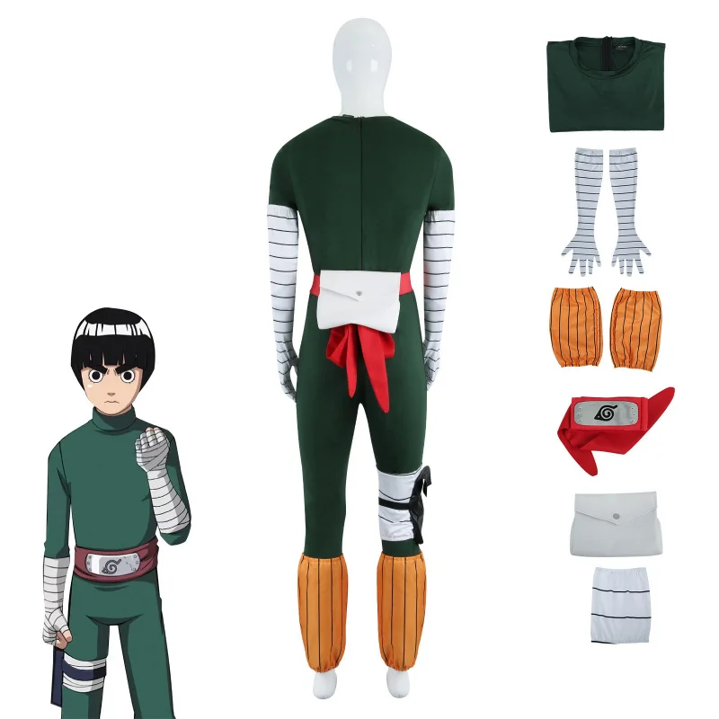 أزياء روك لي التأثيرية للنساء والفتيات والرجال البالغين ملابس أنيمي للهالوين كوس D47