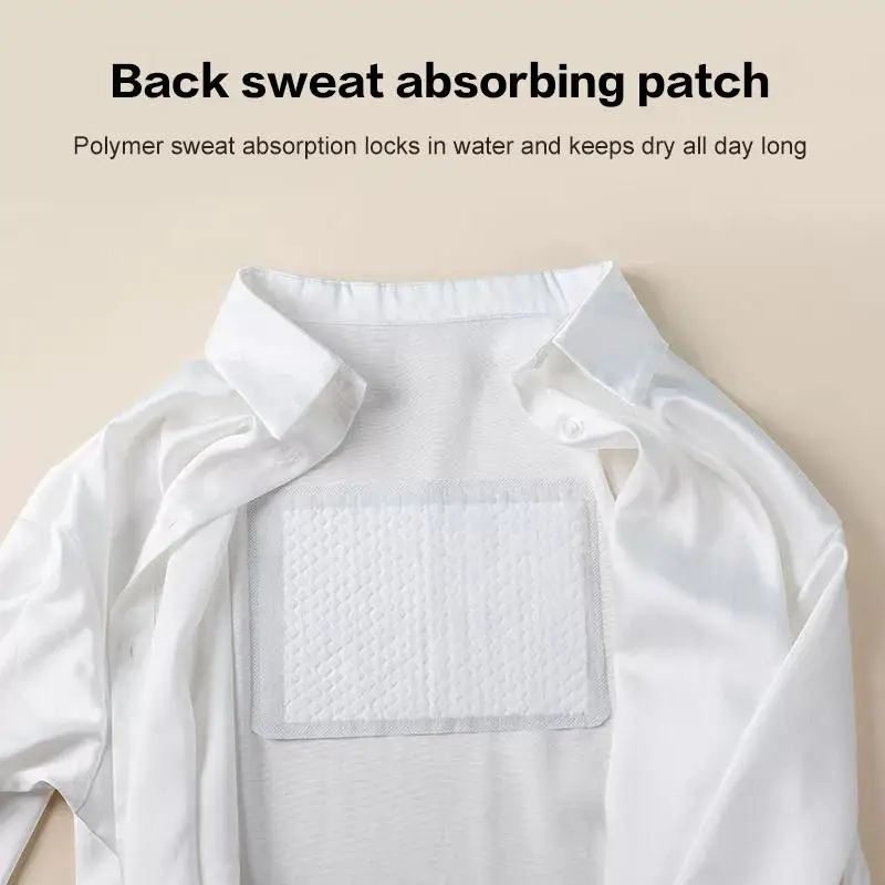 10Pcs Hypoallergenic Unisex Sweat Pads Summer Anti-Perspiration Deodorant Pads for Sensitive Skin Back Use