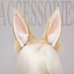 Jk Lolita Headwear Cute Rabbit Cosplay Costume Props Adjustable Headdress Artificial Animal Ears Cosplay Costume Accessories
