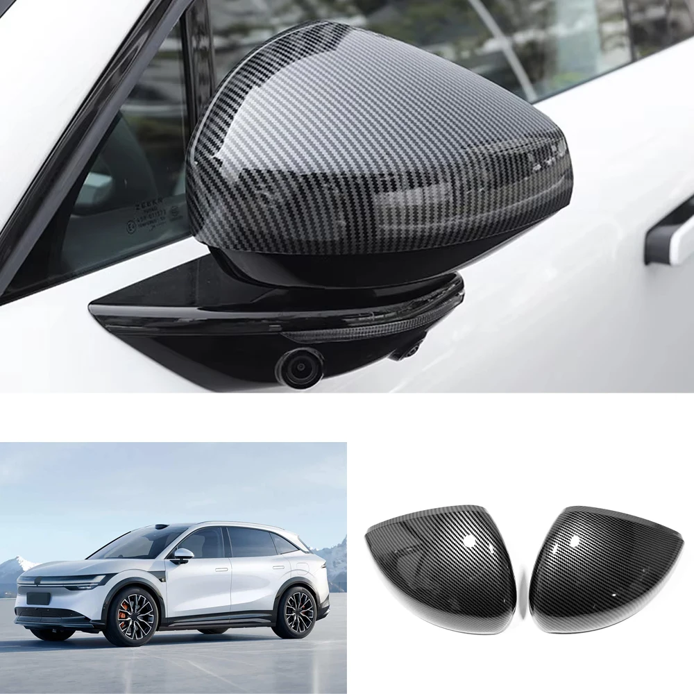 For Zeekr 7X 2025 2026 Rearview Mirror Cover Anti-Scratch Mirror Cap Guard Protector Auto Styling Car Exterior Accessories