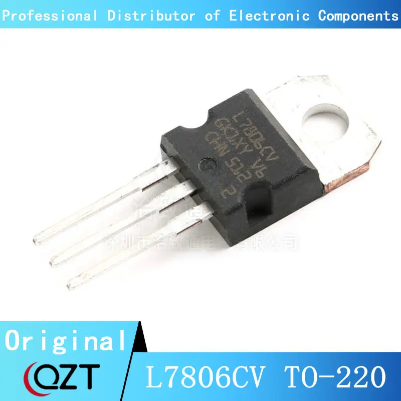 10pcs/lot L7806CV L7806 TO220 7806 MC7806 LM7806 1.5A 6V TO-220 chip New spot