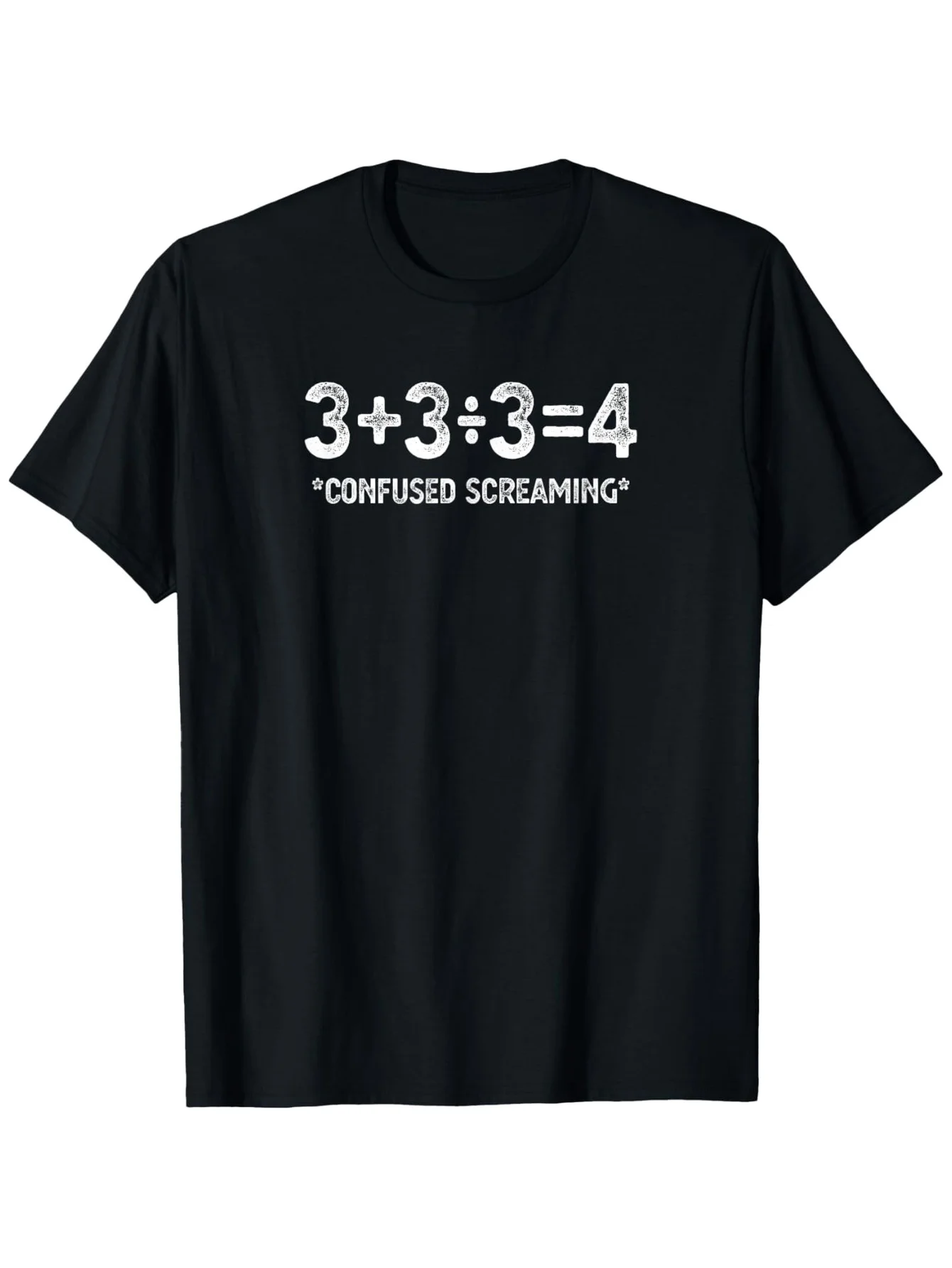 Funny Math Equation Confused Screaming Graphic Tee Novelty Nerd Humor Printed Women  T-Shirt Casual Summer Top Women's Clothing