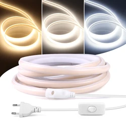 1M-35M 110V 220V LED Strip for Outdoor Use Waterproof COB LED Light Shop Window Kitchen Lighting Home Decoration