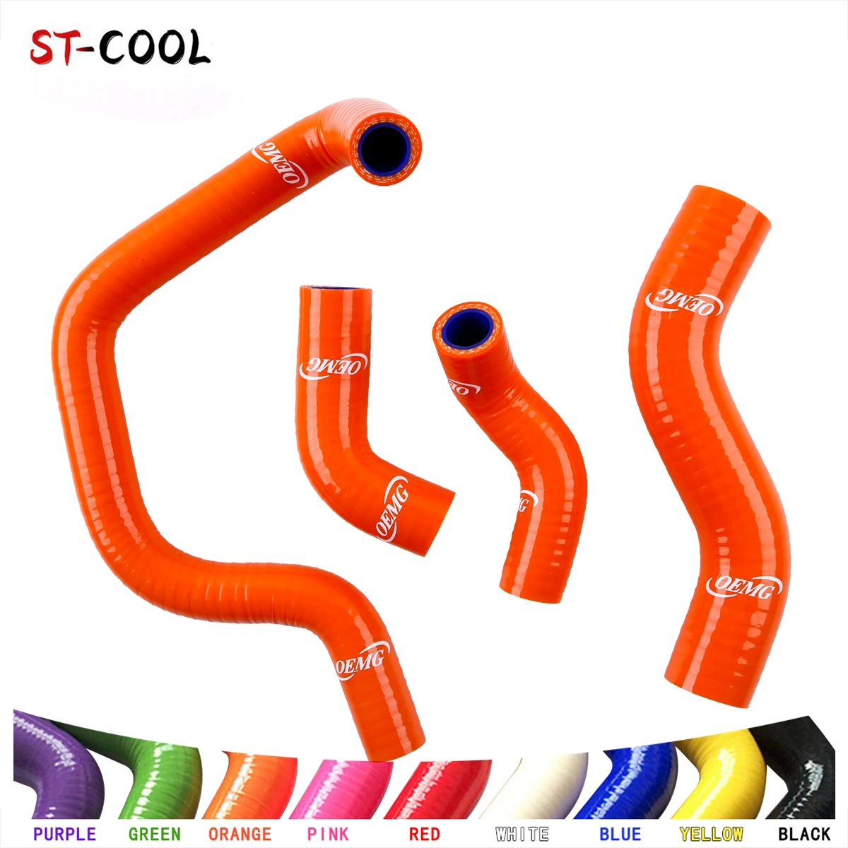 For 2001-2006 Honda Shadow Spirit 750 VT750DC VT 750 DC ATV Silicone Radiator Coolant Hoses 2002 2003 2004 2005 Tubes Kit 4Pcs