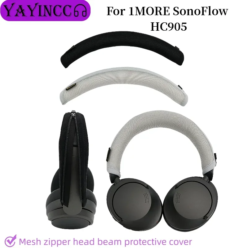 

Advanced feeling Headphone Head Beam Cover For 1MORE SonoFlow HC905 Headphone Headband Protector with Zipper ，