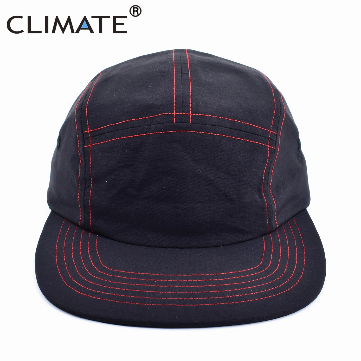 CLIMATE 5 Five Panel Cap Cool Street Style Dance Hip Hop Cap Hat Classic Casual Retro Snapback Caps Outdoor Camp Camping Hat Cap