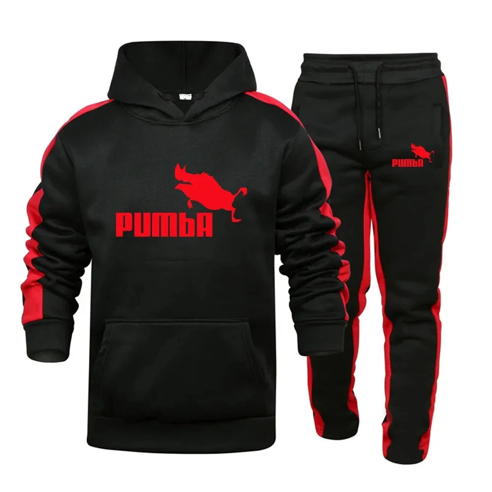 New spring and winter men's hoodie hoodie + jogging sweatpants two-piece casual design sportswear suit