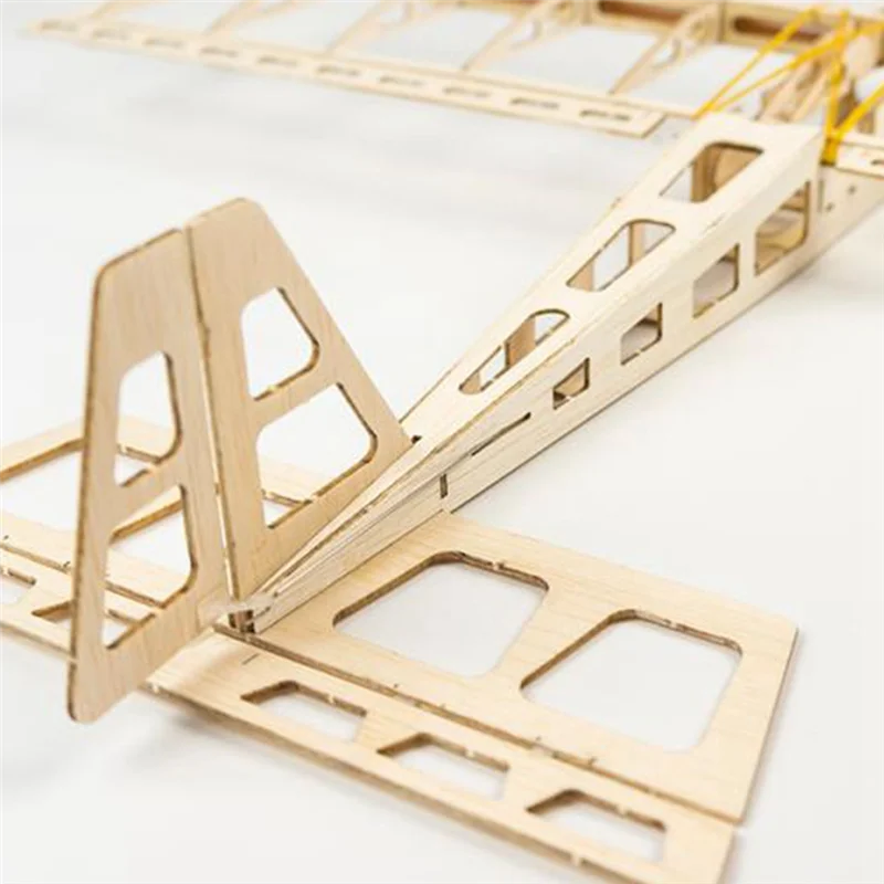 ABKN-R03 STICK-06 Airplane 580Mm Wingspan Balsa Wood DIY Electric Aircraft RC Flying Toy Version Unassembled Easy To Use Single