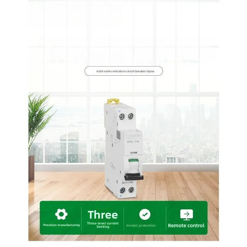 1P+N Mini Circuit Breaker Household Overload Short Circuit Protection MCB Din Rail Mount Safety Cut Off Switch 6A-32A Optional