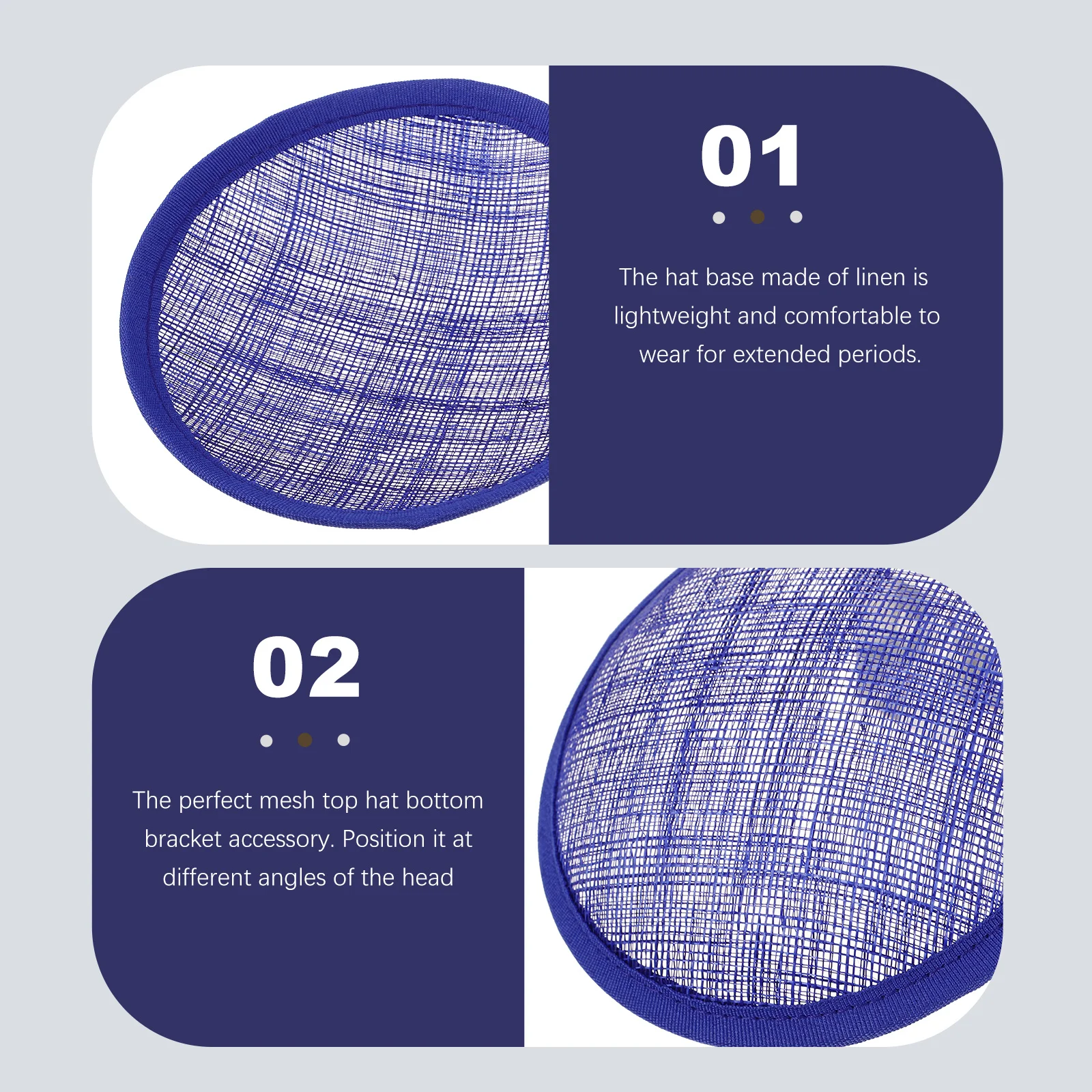 1 قطعة قبعة شبكية قابلة للتنفس DIY قاعدة مقاومة للاهتراء قبعة مريحة صنع دعم قبعة أنيقة صياغة العرض