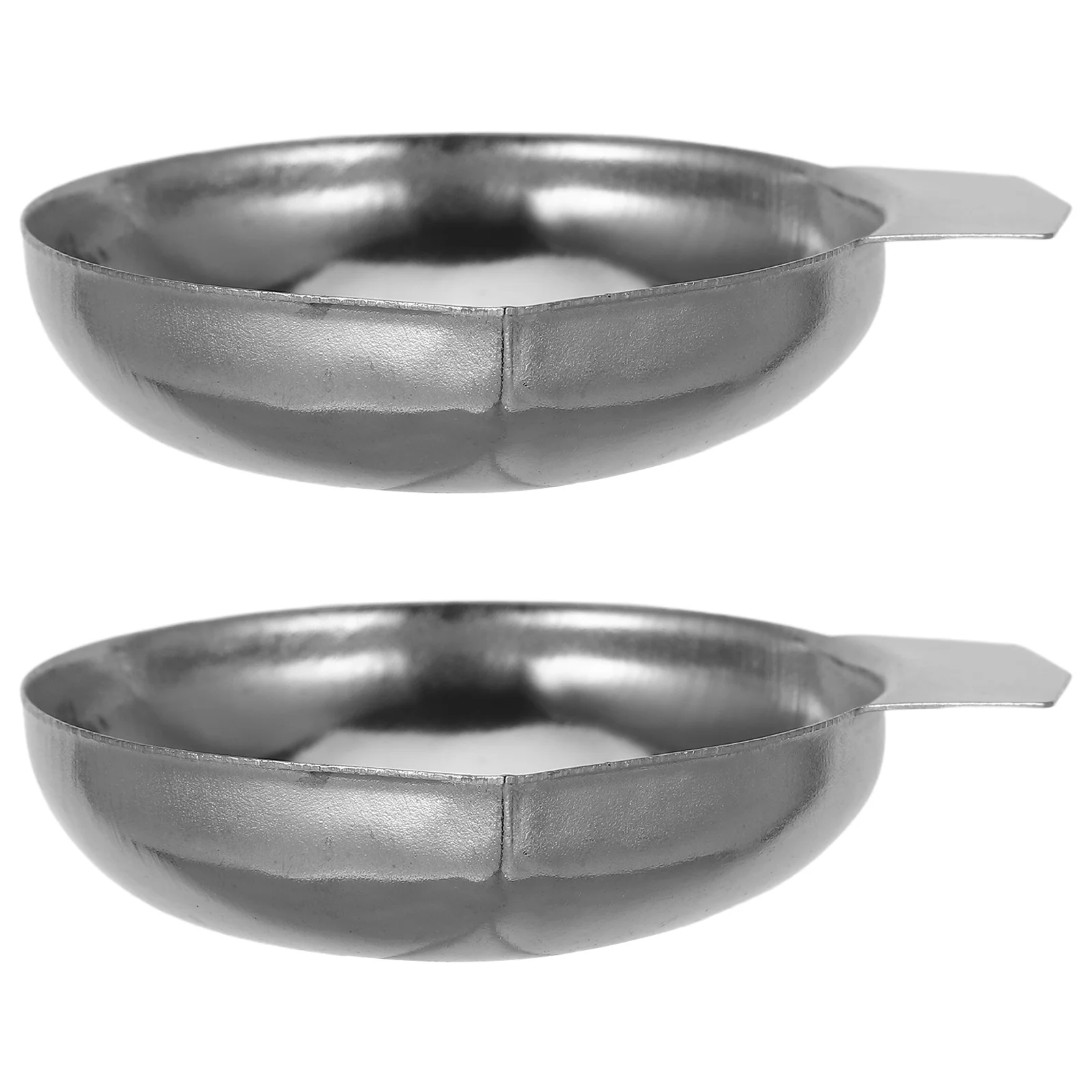 

Electronic Scale Tray 2Pcs Stainless Steel Weighing Dish Digital Carat Scale Weight Measurement Home Supply