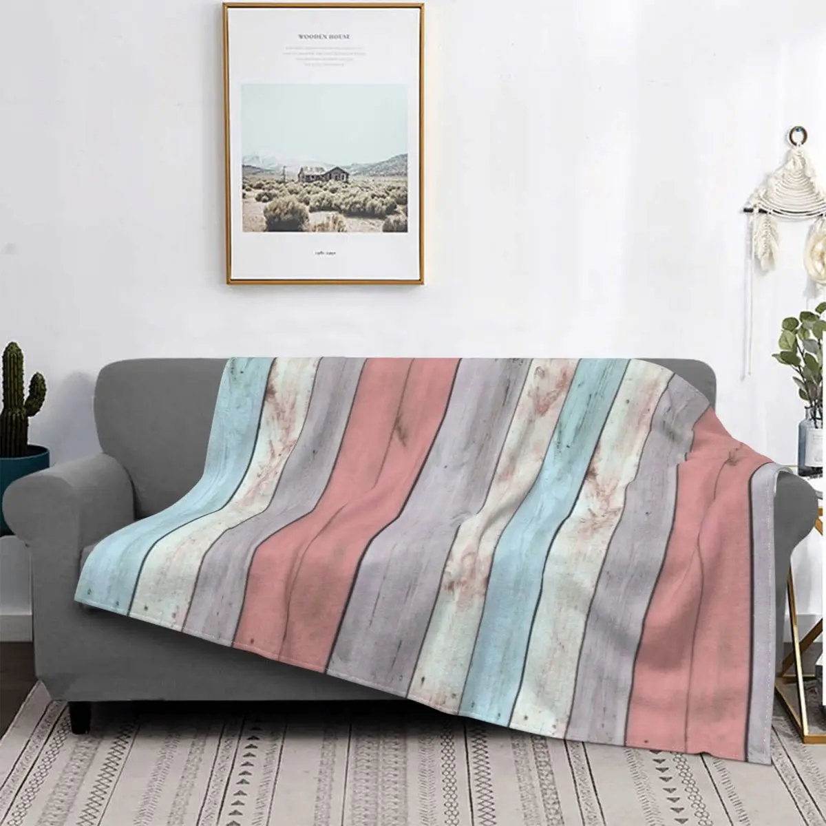 

Cute And Beautiful Color Blanket Soft Warm Flannel Throw Blanket Bedspread for Bed Living room Picnic Travel Home Sofa
