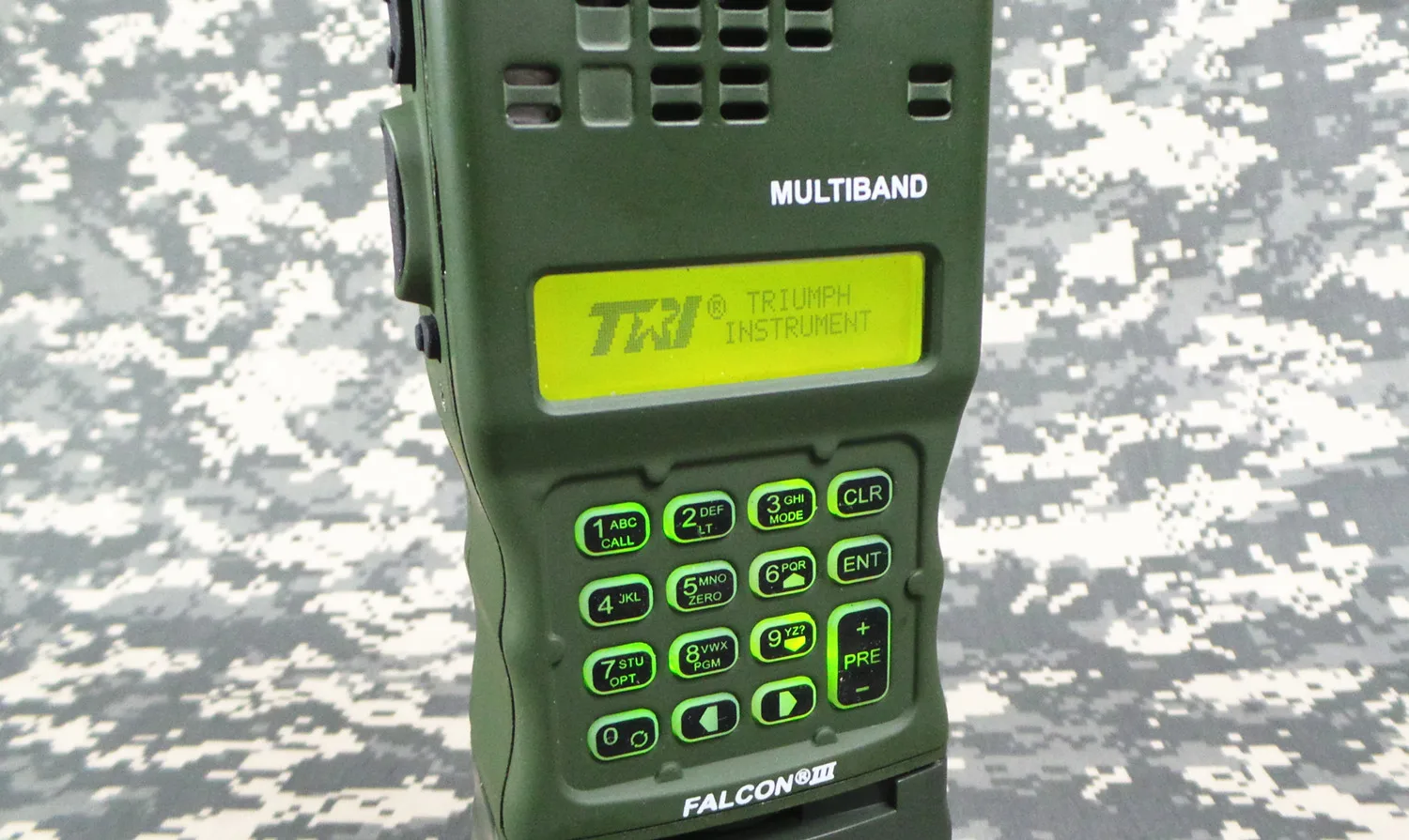 AN/PRC-152A walkie talkie FM tiga anti UV, versi ditingkatkan, aluminium Aloi bagian ganda dengan aturan lipat pendek