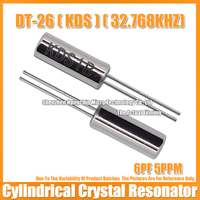 (10PCS) KDS DT-26 32.768K 32.768KHZ 6PF 5PPM Cylindrical Crystal Oscillator 206 2X6MM Quartz Crystal Resonator DIP-2