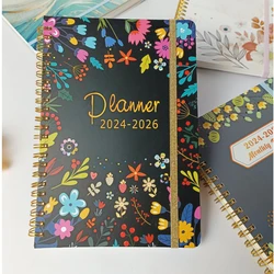 Cuaderno planificador mensual, papelería, Campus, regalo, Agenda, diario, escuela, suministros de oficina, accesorios, descuento, 2024-2026