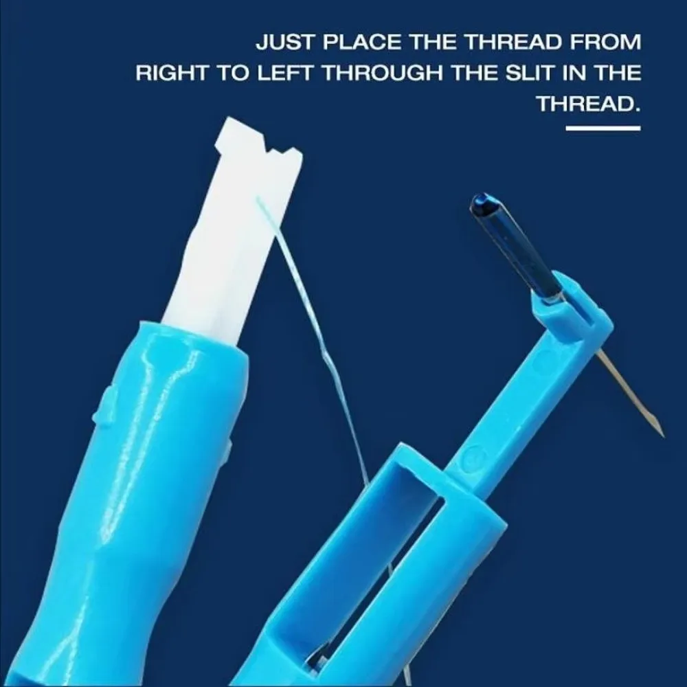 1/2Pcs Needlework Automatic Needle Threader Plastic Handle DIY Threading Tool Quick Sewing Threader Sewing Accessories