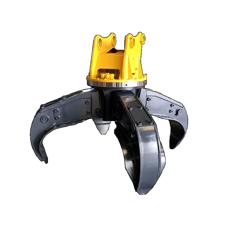 Customized 5-Finger Hydraulic Lotus Grapple Multi-Style Orange Peel Clamp Heavy for Excavator Lotus Grab Scrap & Wood Handling