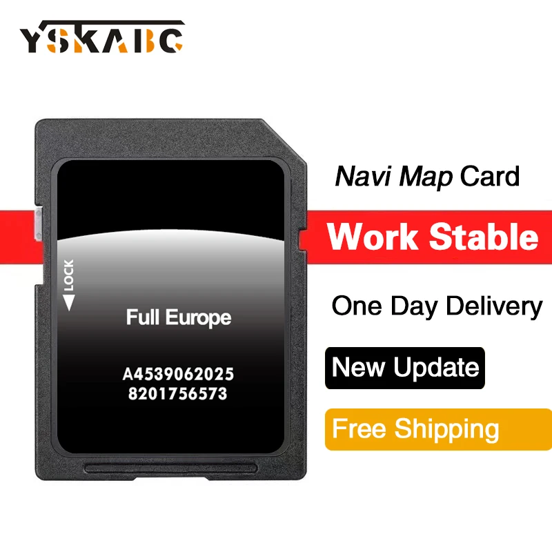 

Новая SD-карта для навигации Smart 453 (2025) с Cool & Media Navigation, A4539062025, GPS-навигация, обновление карт, полная карта Европы