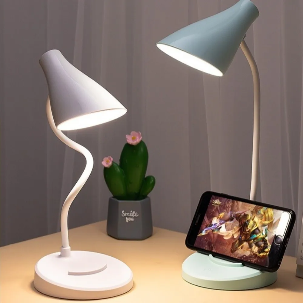 

3Levels Dimmable LED Table Lamp USB Rechargeable Touch Control Desk Lamp Eye Protection Flexible Reading Light Office Desk