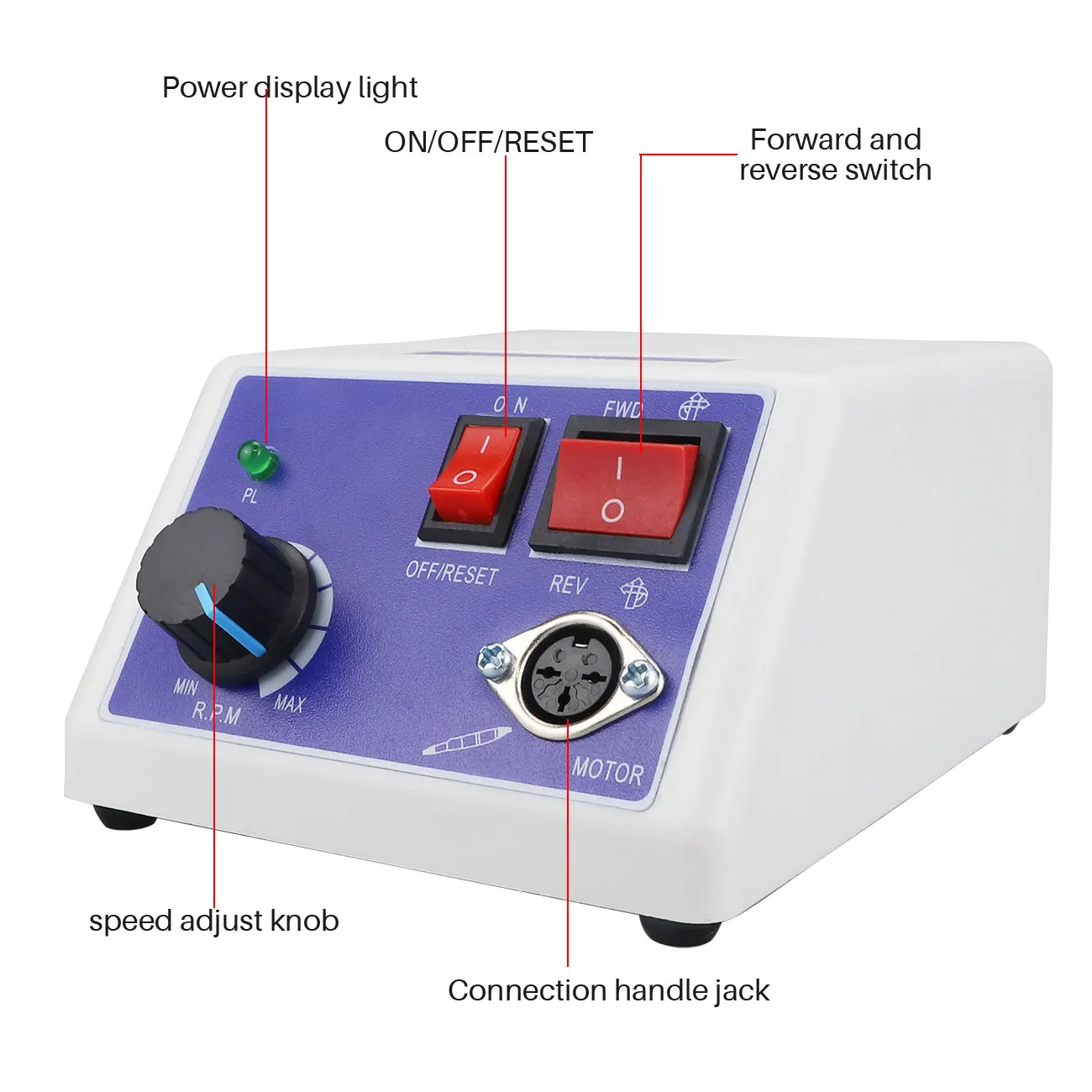 35000 RPM Dental Lab E-TYPE Micromotor Polish Handpiece Contra Angle Straight Handpiece SEAYANG MARATHON 3 Electric Motor