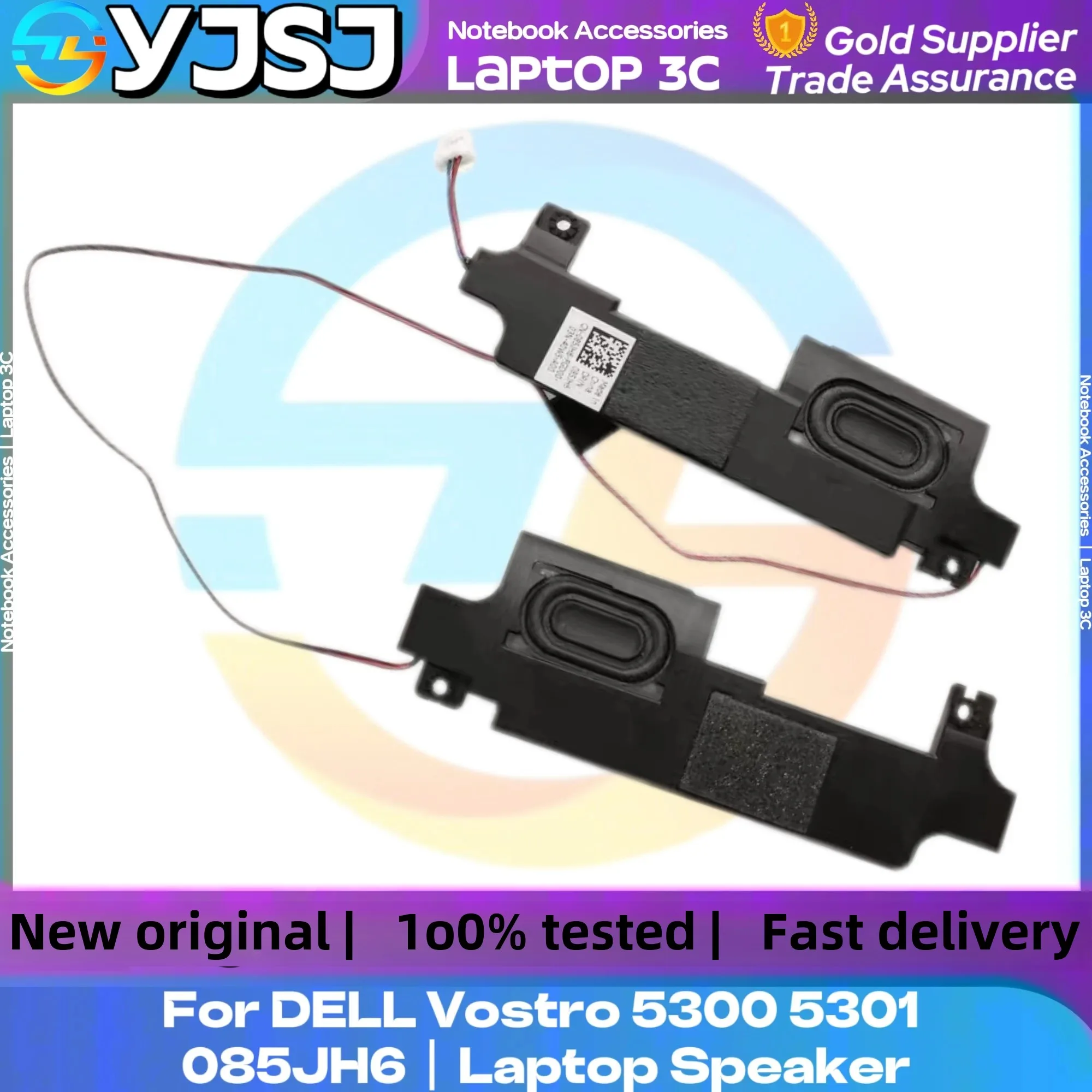 

New Original For Laptop Speaker DELL Vostro 5300 5301 Built-in Speaker 023.400KO.0001 Built in horn audio 085JH6