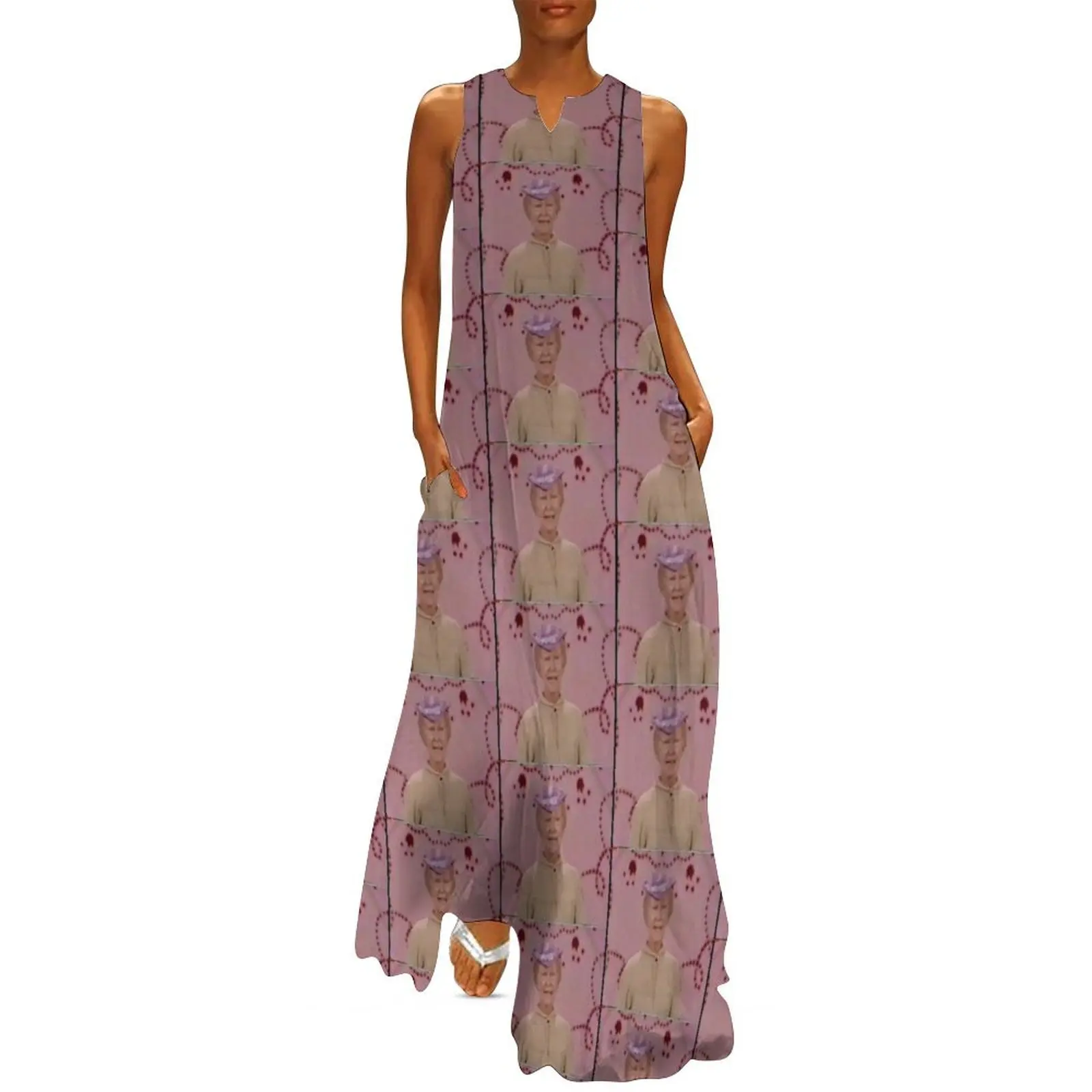 

Granny Clampett Long Dress long sleeve dress purple dress elegant chic wedding evening dresses Clothing female