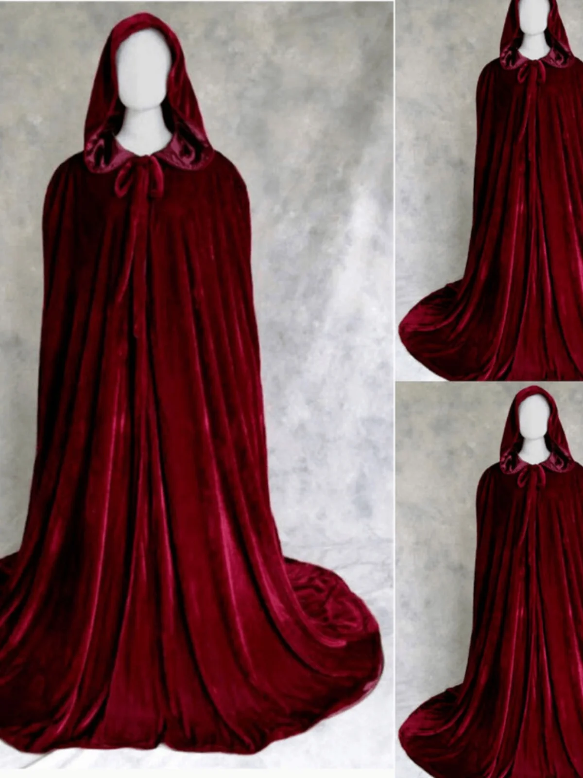 Loween velours longue à capuche Cosplay Robe mort assistant Script tuer salle évasion vêtements ex Polyester ethnique scène Costume