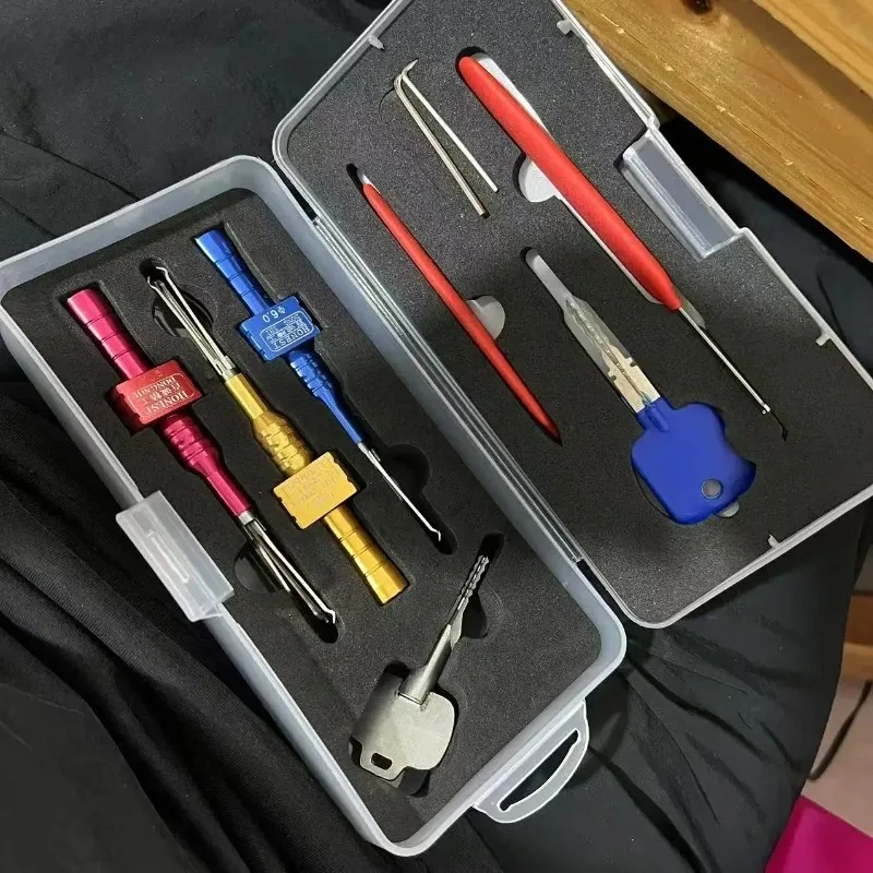 

Инструмент для быстрого вскрытия замков Baicheng Seiko Cross Quick Opening Tool, новейший большой набор с регулируемыми захватами 6.0, 6.5, 7.0, инструмент для слесарных работ и ремонта