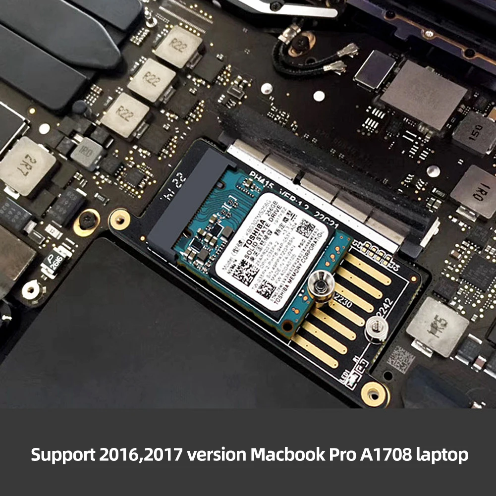 SSDアダプターカードリーダー、ハードドライブコンバーター、プラグアンドプレイ、Macbook pro用アダプターカード、a1708、2230、2242、a1708