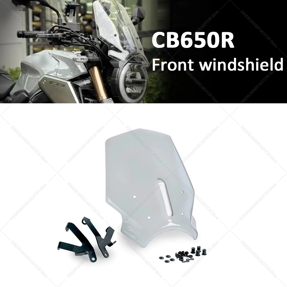 

For CB650R Great Quality PMMA Wind Deflector Motorcycle Front Fairing Windscreen Windshields Covers Motorbikes Deflector