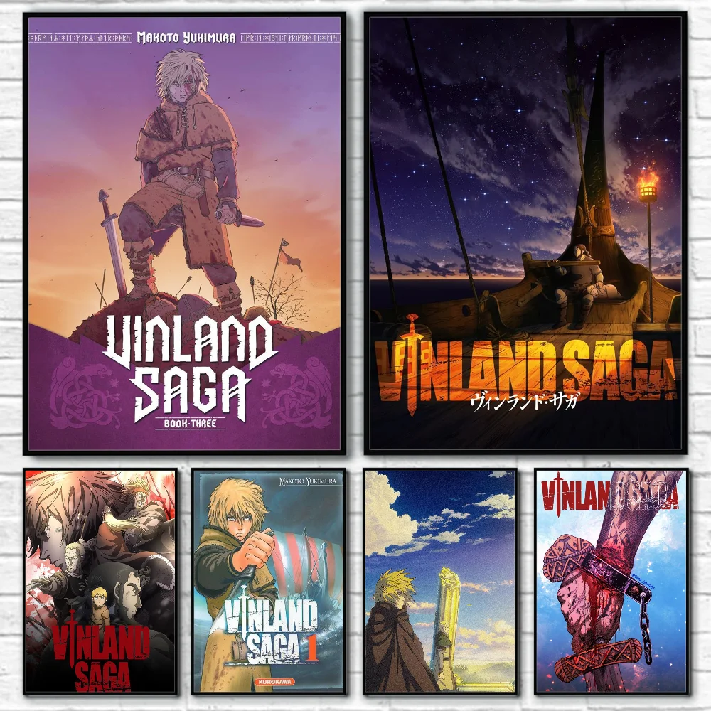 

Japanses Anime V-Vinland Saga Poster Home living room Wall Art Garage Room Decor