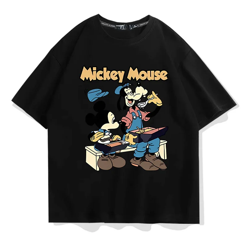 

Disney Mickey Short-sleeved T-shirt for Men, Pure Cotton, Fashionable and Comfortable Top, Casual and Soft Men's T-shirt