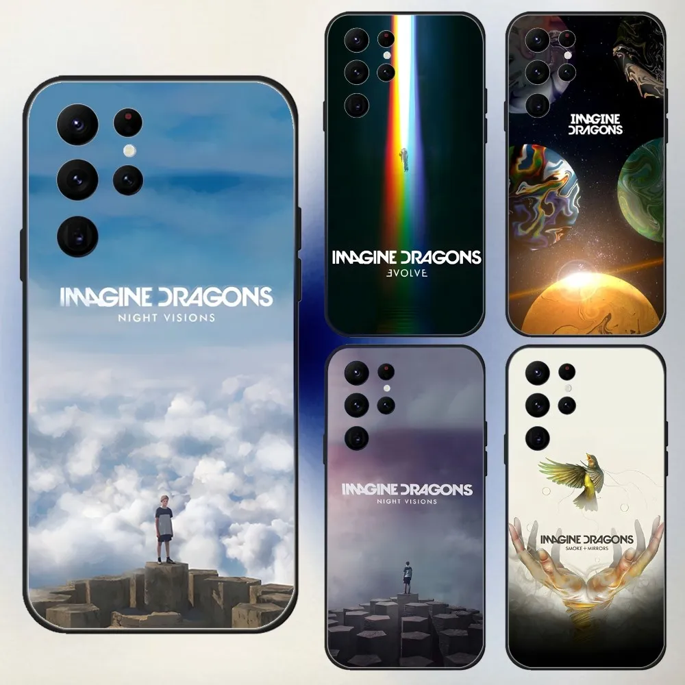 I-Imagine Dragons Night Visions  Phone Case For Samsung S24,23,22,30,21,10,9,Ultra,Plus,Lite,FE,5G Black Soft Case