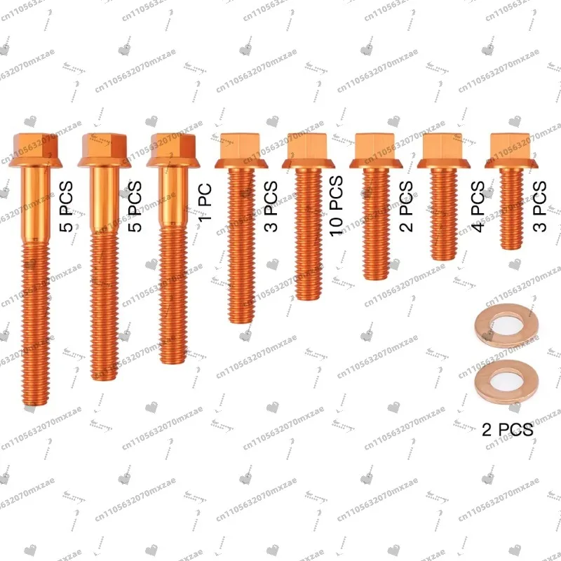 Viti coperchio motore, bulloni coperchio filtro olio, kit coperchio frizione accensione, adatto per KTM 250 350 EXC-F 350EXCF 250EXCF