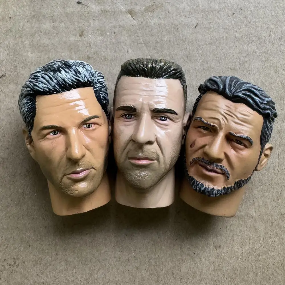 1/6 ทหารตุ๊กตาหัวตัวอักษรที่แตกต่างกัน Solid ชายสําหรับ 30 ซม.ทหารของเล่น DIY