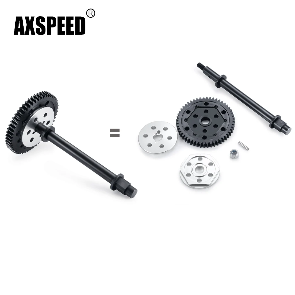 

AXSPEED Gearbox Transmission Metal Gear Modification Kit for Axial SCX6 AXI05000 Jeep Wrangler AXI05001 Trail Honcho 1/6 RC Car