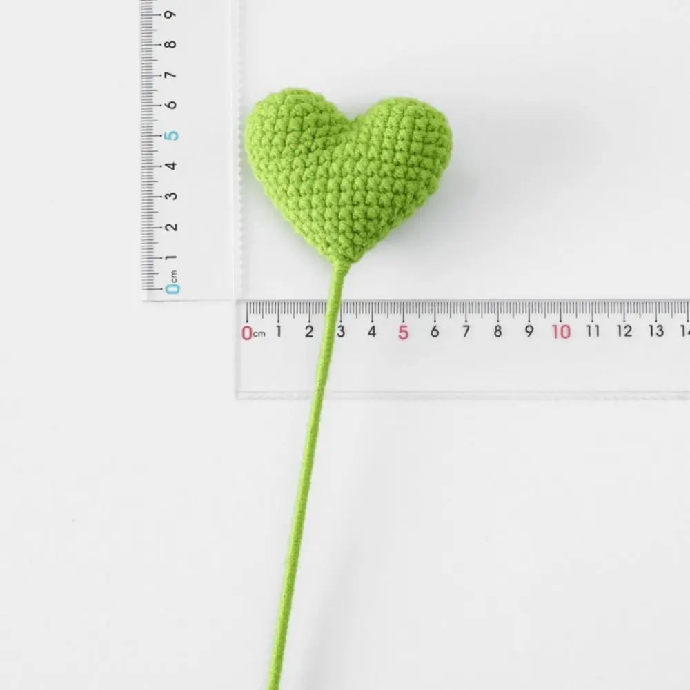 3D Heart Bookmark Knitted Heart Bookmarks Flower Pagination Mark Flower Book Clip Home Room Decors Personalized Gifts