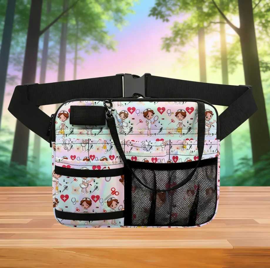 stethoscope-syringe-waist-bag-medical-pattern-belt-bag-adjustable-for-nursing-work